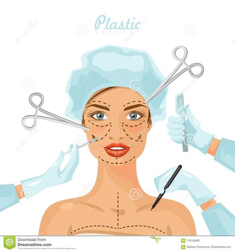 Female Face Illustration, Cosmetic Clinic, Face Illustration, Vector Banner, Female Face, Clay Mugs, Creative Instagram Stories, Cosmetic Surgery, Styled Stock