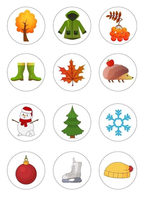 Four Seasons Preschool, Seasons Worksheets For Kindergarten, Velcro Activities, Seasons Preschool, Seasons Worksheets, Home Preschool, Game For Toddlers, Nursery Activities, Kindergarten Lessons