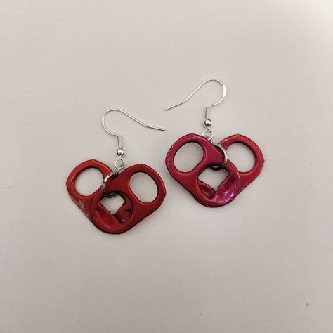 Grunge Person, Tab Jewelry, Tab Earrings, Enterprise Ideas, Soda Tab Crafts, Tab Crafts, Can Tab Crafts, Pop Tab Crafts, Making Jewelry For Beginners