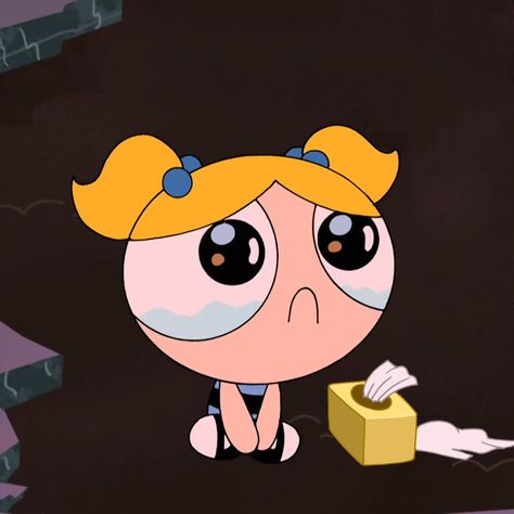 Memes Pictures Mood Cartoon, Cartoon Reaction Pics, Bubbles Powerpuff Icon, Bubbles Powerpuff Mood, Bubbles Ppg, Powerpuff Bubbles, Powerpuff Girls Bubbles, Bubble Cartoon, Bubbles Powerpuff