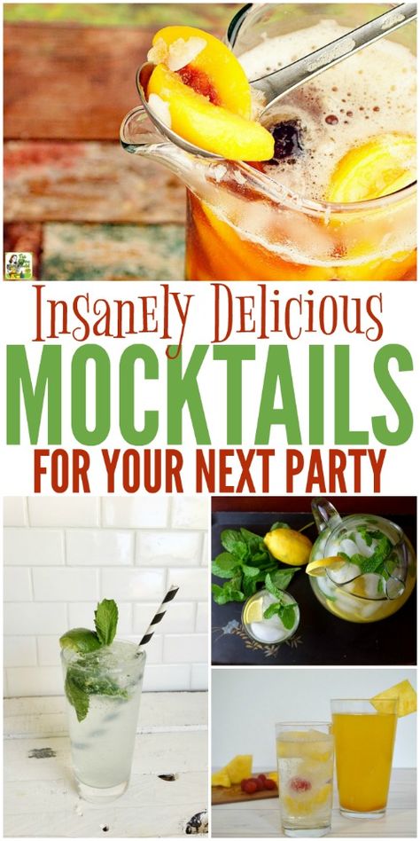 Simple Mocktail Recipes You'll LOVE! #Mocktails #MocktailRecipes #NonAlcoholic Simple Mocktail, Tail Ideas, Easy Mocktail Recipes, York Peppermint Patty, Low Carb Drinks, Mocktail Recipes, Infused Water Recipes, Easy Drink Recipes, Fresh Watermelon