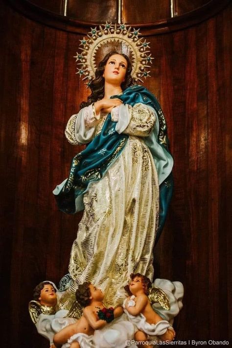 La Purisima, Church Images, Mother Mary Images, Jesus Mary And Joseph, Mama Mary, Mary Statue, Jesus Christ Images, Child Jesus, The Virgin Mary