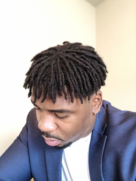 Comb Twist Men, Starter Locs Men, High Top Haircut, High Top Fade Haircut, Twist Men, Comb Twist, Hair Twists Black, Afro Hairstyles Men, Short Dreads