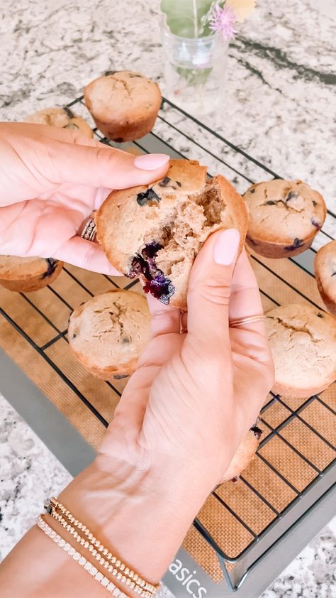 Gluten Free Blueberry Banana Muffins - Powered by @ultimaterecipe Gluten Free Banana Blueberry Muffins, Mama Knows Gluten Free, Blueberry Banana Muffins, Gluten Free Blueberry Muffins, Banana Blueberry Muffins, Gluten Free Banana, Blueberry Muffin, Breakfast Bars, Banana Blueberry