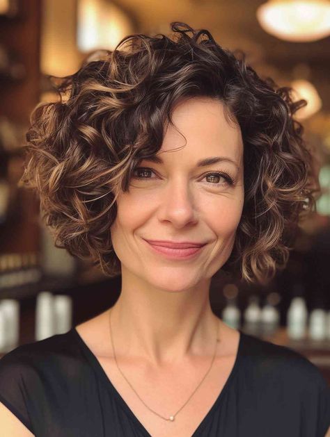 Short Haircuts Wavy Hair, Pelo Bob Ondulado, Short Wavy Haircuts, Haircut Wavy, Hairstyles 2024, Medium Curly, Curly Hair Photos, Blonde Hairstyles, Wavy Haircuts