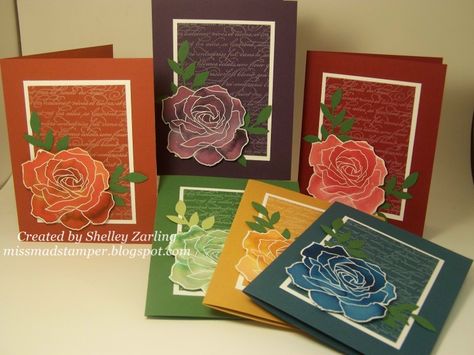 Miss Mad Stamper: Stampin' Addicts Retiring Set Blog Hop: Fifth Avenue Floral Me And My Thoughts, Regal Rose, Spring Cards, Flower Stamp, Card Layout, Floral Cards, Card Tags, Stamping Up, Color Card