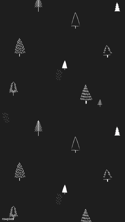 Black Christmas Wallpaper Iphone, Dark Christmas Aesthetic Wallpaper, Aesthetic Christmas Wallpaper, Christmas Phone Backgrounds, Christmas Wallpaper Iphone, Christmas Mobile, Mobile Phone Wallpaper, Doodle Frame, Xmas Wallpaper