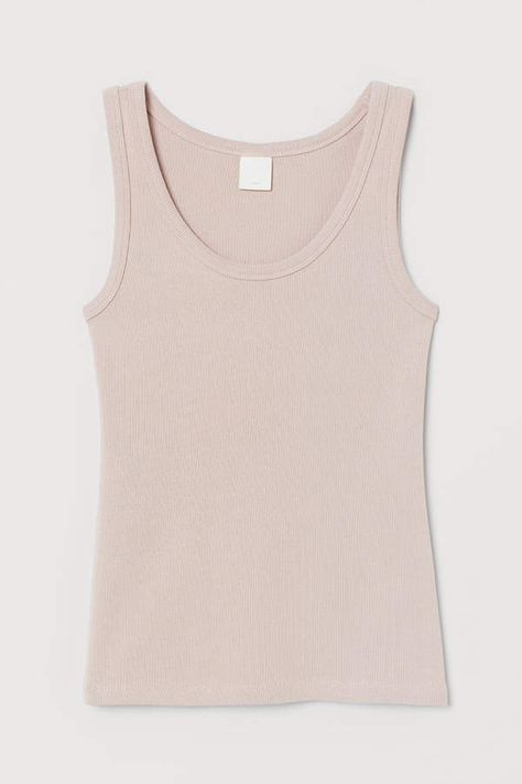 Beige Tank Top, Casual Outerwear, Ribbed Tank Top, Clothing Inspiration, Ribbed Tank Tops, Ribbed Tank, Workout Tank Tops, White Tank Top, Vest Top