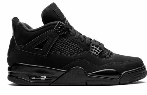 Black Cats Jordans, Bred 4s, Air Jordan 4 Black Cat, Black Cat 4s, Bred 4, Air Jordan Retro 4, Jordan 4 Black, Jordan Retro 4, Retro Basketball Shoes