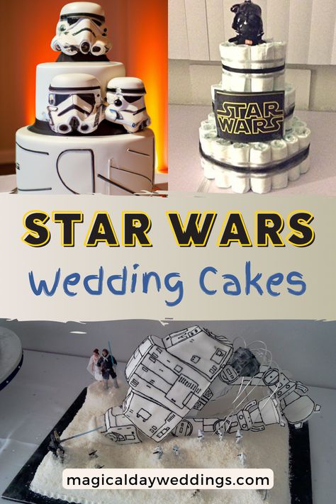 Star Wars Grooms Cake Wedding, Star Wars Themed Wedding Cake, Star Wars Wedding Topper, Star Wars Cake Wedding, Star Wars Groom Cake, Star Wars Wedding Cake Ideas, Star Wars Wedding Cakes, Starwars Wedding Cakes, Harry Potter Star Wars Wedding