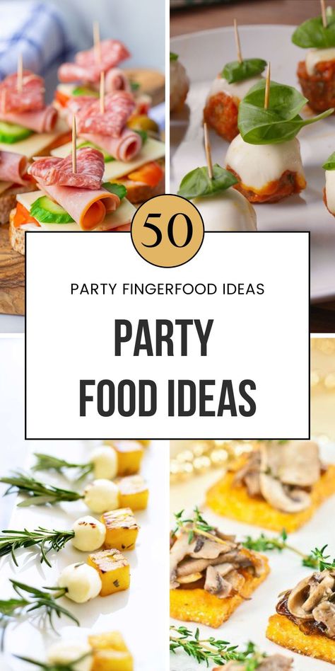 Looking for cold snacks and easy-to-make appetizers? These bite-size party food ideas are perfect for 1st birthdays, winter house parties, or park celebrations. Whether it’s a cocktail party or slumber gathering, you'll love the quick and easy options like mini sandwiches or meat lover platters. Pin these now for your Bday or holiday party! Adults Party Food Ideas, Easy Fancy Party Appetizers, Party Orderves Finger Foods, Fresh Party Food, Amazing Party Food, Fancy Easy Appetizers Simple, New Year Finger Food Ideas, Appetizers For 70th Birthday Party, Lunch Food Ideas For Party