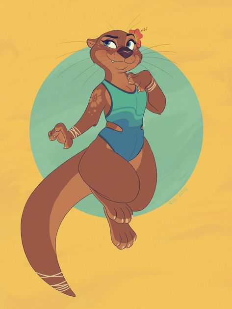 〓 Nikki 〓 on Twitter: "Today’s warmup! Swimsuit model otter 🙈💕… " Otter Drawing, Otter Art, Anthro Art, Zootopia, Otters, Art Show, Character Design Inspiration, Animal Drawings, Cartoon Art