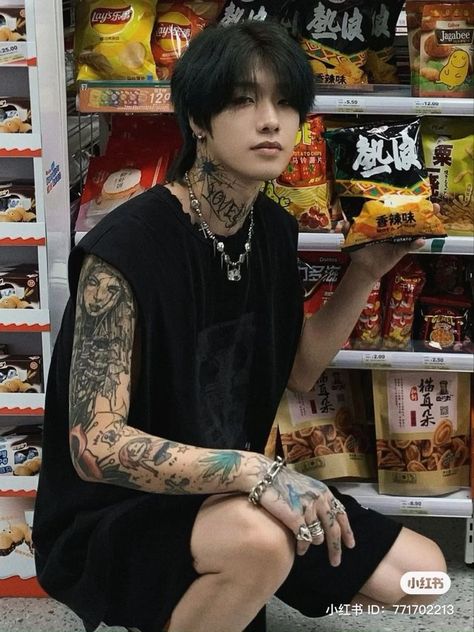 Tattoo Asian Men, Asian Men Tattoos, Asian Guys With Tattoos, Asian Tattoos Men, Korean Tattoos, Asian Tattoos, Handsome Asian Men, Hot Asian Men, Chinese Man