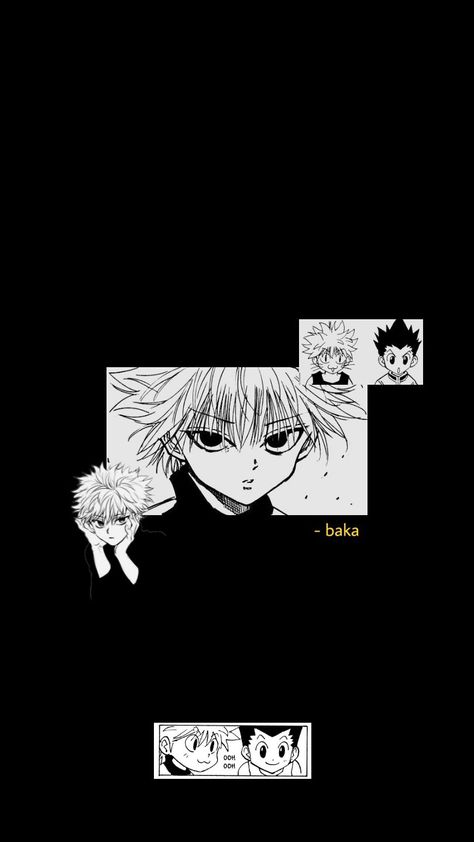 Kill Black Wallpaper Iphone Dark, Killua Zoldyck, Hd Anime Wallpapers, Iphone Black, Anime Backgrounds Wallpapers, Black Wallpaper Iphone, Hunter Anime, Anime Shadow, Manga Pages