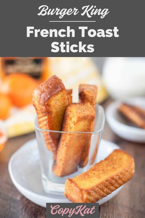 Burger King French Toast Sticks are crispy with a touch of cinnamon flavor. Get the easy copycat recipe and find out how to make the best French Toast Sticks. Bread is cut into strips, dipped in batter, and fried in a skillet. No need to go to Burger King when you can DIY for a tasty homemade breakfast. Healthy French Toast Sticks, Easy Cinnamon French Toast, Cinnamon Sugar French Toast, French Toast Sticks Recipe, Healthy French Toast, Homemade French Toast, Chef Savvy, Christmas Brunch Recipes, Meals Kids Love