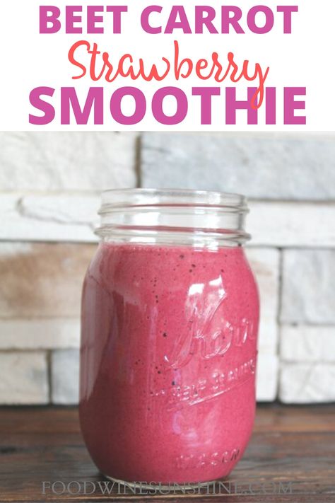 best beet carrot strawberry smoothie Beet And Carrot Smoothie, Probiotic Smoothie Recipes, Sweet Potato Smoothie Recipes, Smoothies With Beets, Smoothies With Vegetables, Beet Smoothie Recipes, Carrot Smoothie Recipe, Beets Smoothie Recipes, Mango Avocado Smoothie