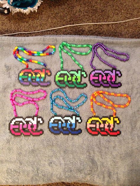 Edc perler beads Perler Ideas Rave, Edc Perler Bead Patterns, Edc Perler, Perlers Ideas, Rave Crafts, Kandi Projects, Bp Table, Rave Perler, Kandi Perler