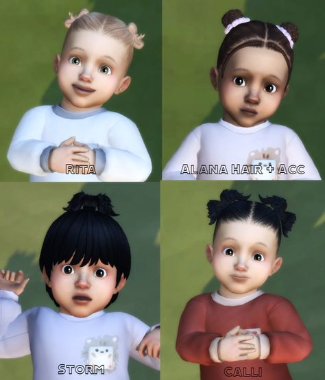 Infant Hair Cc Sims 4, Infant Cc, Ts4 Hair, Infant Hair, Sims Baby, Play Sims 4, Sims Packs, Pelo Sims, Play Sims