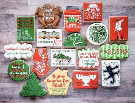 Vacation Cookies Decorated, Christmas Vacation Cookies, Vacation Cookies, Christmas Vacation Costumes, Christmas Vacation Party, Lampoons Christmas Vacation, Christmas Vacation Movie, Movies Photo, Griswold Family Christmas