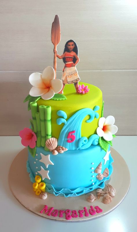 Moana Cake Ideas, Moana Cake Design, Moana Theme Cake, Moana Birthday Party Cake, Moana Cakes, Disney Moana Birthday Party, Moana Party Decorations, Moana Birthday Cake, Moana Party Ideas