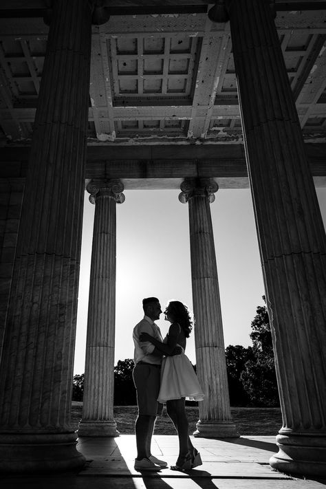 The Temple to Music at Roger Williams Park make the perfect location for an engagement session in Providence, Rhode Island! Photo by Brave Hearts Photography Tags:  Roger Williams Park engagement photos, Providence RI engagement photos, engagement session poses, silhouette engagement photo, Rhode Island engagement photo locations, artsy engagement photo ideas Rhode Island Engagement Photos, Artsy Engagement Photos, Vintage Inspired Engagement Photos, Roger Williams Park, Engagement Session Poses, Boston Engagement Photos, Hearts Photography, Engagement Session Posing, Park Engagement Photos