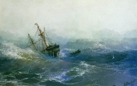 Ivan Avaizovski, Ivan Ivazofski, Ivan Aivazovsky, Waves Painting, Marine Artist, Navi A Vela, Sea Storm, Waves Art, Rough Seas