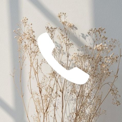 Call Icon Aesthetic, Beach Backgrounds, Call Icon, Gold Icons, Vintage App, Phone Essentials, Aesthetic Logo, Beige Icons:), Beige Boho