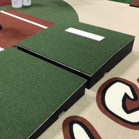 Pro Baseball 2 Piece Pitching Mound - Innovative 2 piece design allows this pitching mound to be more portable, easier to use, handle and store. It is a professional-style mound and manufactured using high-density foam.  Includes skid-proof technology that will not damage any gym floor surface. Pitching Mound Diy, Pitching Mound, Baseball Practice, Gym Floor, Professional Style, Gym Flooring, Professional Fashion, Density, 2 Piece