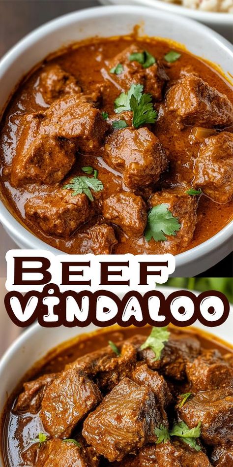 Beef Vindaloo Recipe, Beef Vindaloo, Indian Beef Recipes, Vindaloo Recipe, Indian Recipes Authentic, Herb Roasted Potatoes, Vindaloo, Weekend Cooking, Quick Weeknight Meals