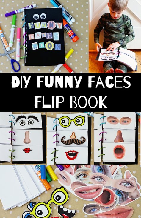 DIY Flip book with funny faces Diy Flip Book, Flip Books Diy, Childcare Crafts, Flip Books Art, Art Books For Kids, Babysitting Activities, Class 2023, Books Diy, Exquisite Corpse