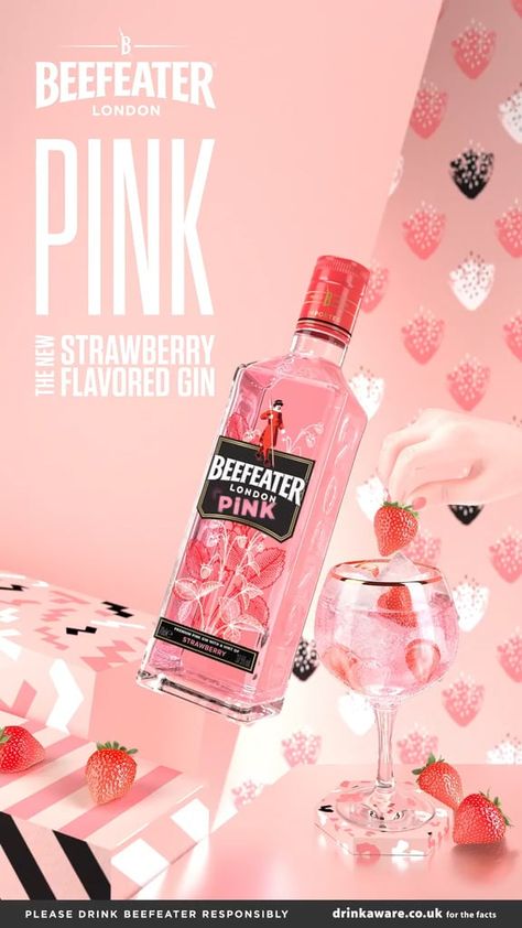 Beefeater Pink - stereographic key visual Lv Photoshoot, Valentines Graphic Design, Product Key Visual, Gregory Colbert, Valentines Graphic, Pink London, Beefeater London, Flavoured Gin, March Themes