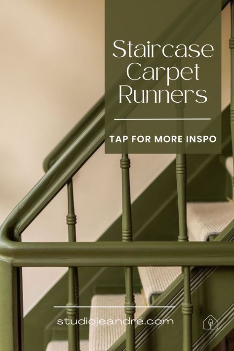 Elevate your home's style with the addition of carpet on stairs. Explore the benefits of carpeted staircases, from the cosy appeal of herringbone carpet on stairs to the practical advantages of stairway carpet runners. Whether you prefer classic black stairs with a striking carpet or a natural stair runner, this post offers a guide to transforming your staircase with the best carpet for stairs. Discover stair carpet ideas and carpeted staircase ideas to inspire your next staircase makeover. Hessian Stair Carpet, Stairway Carpet Runner Ideas, Best Carpet For Stairs And Landing, Patterned Stair Carpet Ideas, Black Staircase With Runner, Patterned Carpet On Stairs, Carpeted Staircase Ideas, Carpet Stairs Ideas, Modern Stair Runner