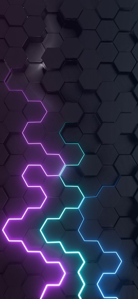 Hexagon Aesthetic, Neon Hexagon, Hexagon Background, Hexagonal Pattern, Hexagon Pattern, Phone Wallpapers, Galaxy Wallpaper, One Color, Aesthetic Wallpapers