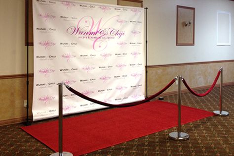 Get a logo backdrop, Velvet Ropes, red carpet for any event. You will feel Like a Celebrity! #detroit #weddings #detroitweddings Red Carpet Photo Booth, Red Carpet Sweet 16, Red Carpet Backdrop, Red Carpet Theme, Photowall Ideas, Fashion Show Ideas, Hollywood Glam Wedding, Event Photo Booth, Livonia Michigan