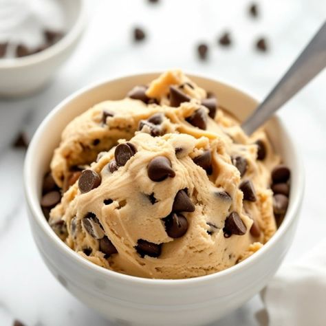 This Edible Cookie Dough Recipe Is Quick, Easy, and Loaded with Chocolate Chips. Feel Free to Add Other Mix-Ins Like Sprinkles, Crushed Oreos, or Peanut Butter Chips. Eatible Cookie Dough, Edible Cookie Dough For Two, Best Edible Cookie Dough Recipe, Best Edible Cookie Dough, Cookie Dough For One, Edible Cookie Dough Recipe, Cookie Dough Recipe, Best Edibles, Crushed Oreos