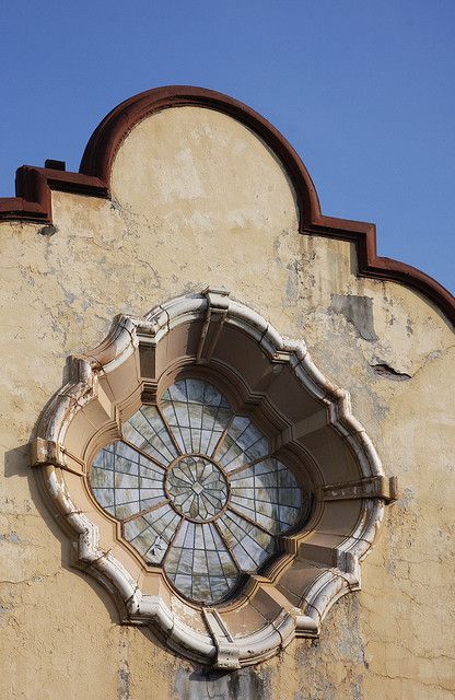 Wondrous Window •a wondrous and ornate church window on the grounds of a former mental institution Church Window, Mental Institution, Cathedral Architecture, Church Windows, Casas Coloniales, Beautiful Windows, Window Dressings, Window Styles, Arched Windows