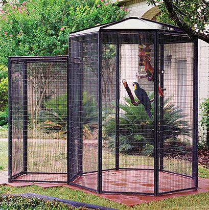 Garden Aviary, Big Bird Cage, Luxe Home Decor, Extravagant Homes, Cage Bird, Pet Bird Cage, Hanging Bird Feeder, Large Bird Cages, Luxe Home