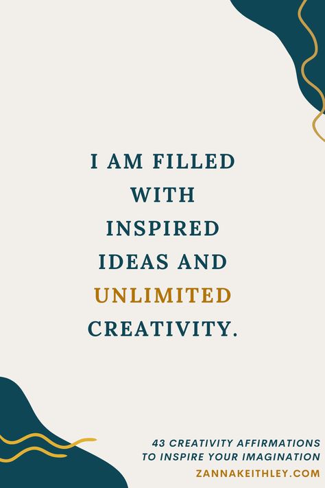 Creativity Affirmations, The Artist's Way, Embrace Imperfections, Positive Mantras, Writing Short Stories, Words Of Affirmation, Self Love Affirmations, Love Affirmations, Self Care Activities