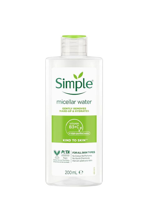 Simple Micellar Water, Homemade Makeup Remover, Makeup Removers, Homemade Makeup, Skin Cleansing, Micellar Cleansing Water, Cleansing Water, Water Cleanse, Micellar Water