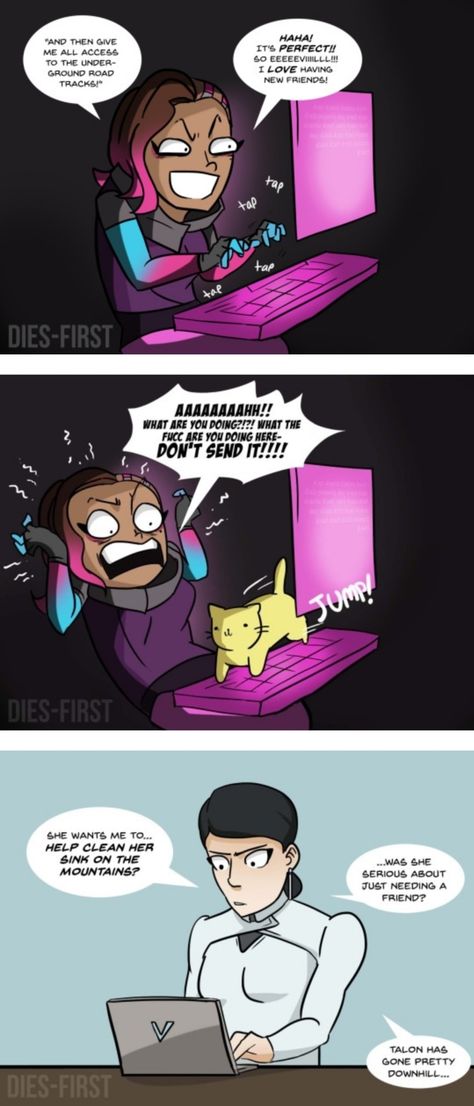 Overwatch comic Overwatch Funny Comics, Lifeweaver Fanart Ow2, Overwatch Comics, Sombra Overwatch, Overwatch Widowmaker, Overwatch Funny, Overwatch Memes, Overwatch Comic, Overwatch Fan Art