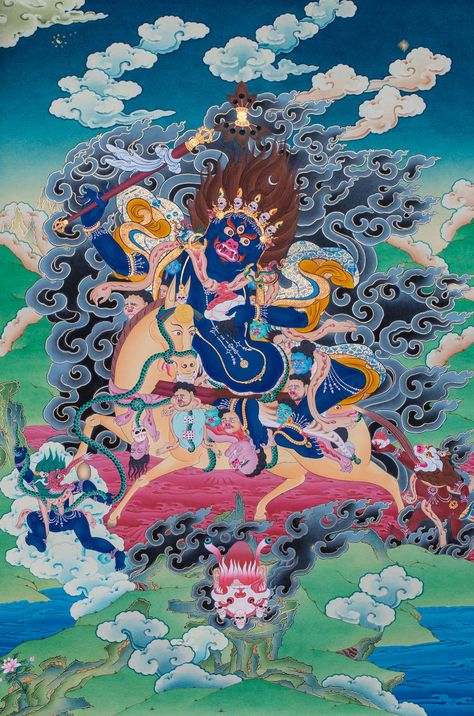 Palden Lhamo, Tibetan Buddhism, Tibet, Buddhism, Fine Art Print, Nepal, Spirituality, Comic Book Cover, Art Print