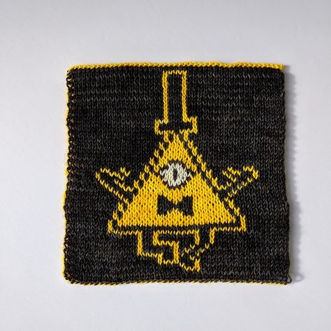 2019 Geek-A-Long: Gravity Falls - free charted pattern to knit or crochet at Lattes and Llamas Gravity Falls Crochet, Crochet Alpha Patterns, Cute Crochet Things, Crochet Stuffed Animals, Random Cute Things, Birthday Theme Ideas, Crochet Graphs, Fall Crochet Patterns, Silly Kids