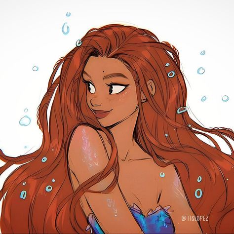 Halle Bailey Ariel Art, The Little Mermaid Fanart, Ariel Fanart, Ariel Black, Little Mermaid Characters, Little Mermaid Live Action, Mermaid Aesthetic, Halle Bailey, Disney Artwork