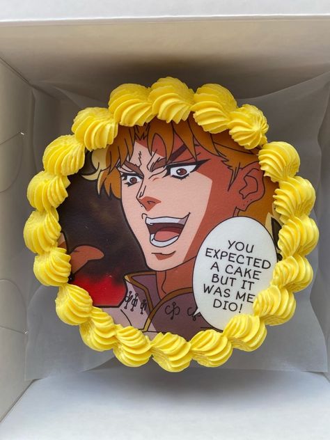 Jojo Bizarre Adventure Gift Ideas, Jojos Bizzare Adventure Party, Jojos Bizzare Adventure Cake, Jjba Cake, Jjba Birthday, Jojo Birthday Cake, Jojo Cake, Jojo Merch, Jojos Bizzare Adventure