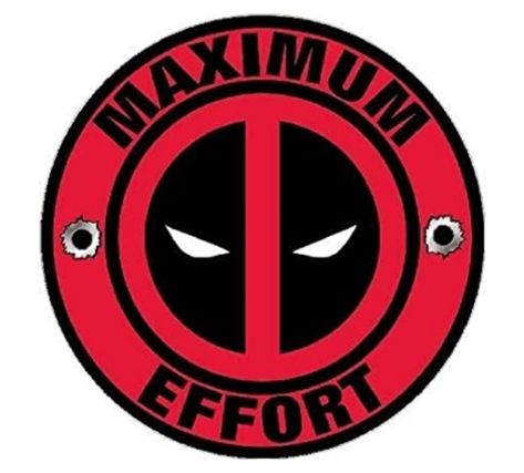 Deadpool Maximum Effort Deadpool, Deadpool Logo, Maximum Effort, Dead Pool, Wade Wilson, Family Tree Wall Decal, Yeti Decals, Family Tree Wall, Wall Stickers Home Decor