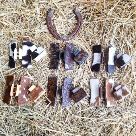 Western Hair, Leather Hair Accessories, Claw Hair Clip, Western Gifts, Hair Claw Clips, Thanks A Bunch, Claw Hair Clips, Claw Clips, Clip Hair