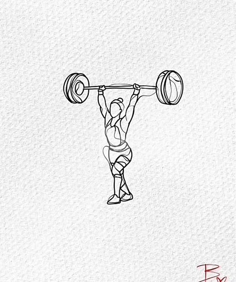 Minimal Gym Tattoo, Weightlifting Tattoos For Women, Crossfit Tattoo Women, Gym Tattoos Women, Crossfit Drawing, P31 Woman, Barbell Tattoo, Weightlifting Tattoo, Crossfit Tattoo