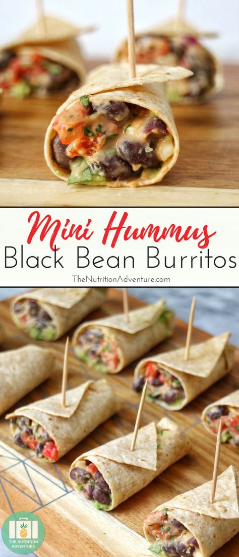 Hummus Burrito, Black Bean Burritos, Vegan Apps, Bean Burritos, Food Contest, Black Bean, Burritos, Black Beans, Stevia