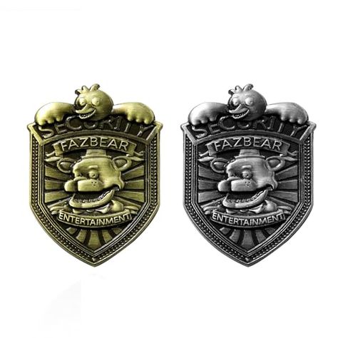 FNAF Fazbear Security Guard Badge - Freddy's Nights Costume Cosplay Brooch Pin - Gift For Men Women (XZTZ) Fnaf Freddy Fazbear, Cartoon Clothes, Security Badge, Fnaf Freddy, Bag Badges, Freddy Fazbear, Magical Jewelry, Cartoon Outfits, Security Guard