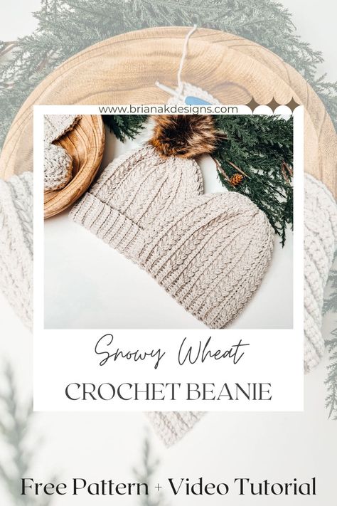 Crochet Hat For Grandma, Snowy Puff Crochet Hat, Crochet Textured Hat, Wool Hat Crochet Pattern, Blanket Yarn Hat Crochet Pattern, Hat Crochet Pattern Free Women, Wool Ease Thick And Quick Hat Patterns, Snowy Wheat Puff Crochet Hat, Infant Winter Hat Crochet Pattern